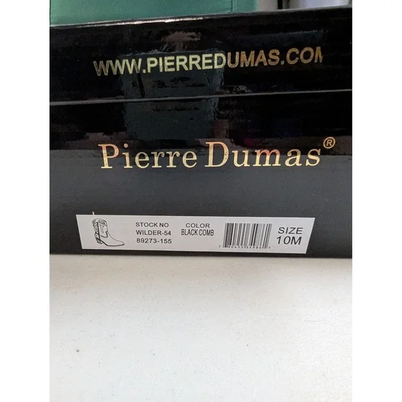 Pierre Dumas Wilder-54 Floral Cowboy Boots Black Women's Size 10M Western Boho - Picture 4 of 13